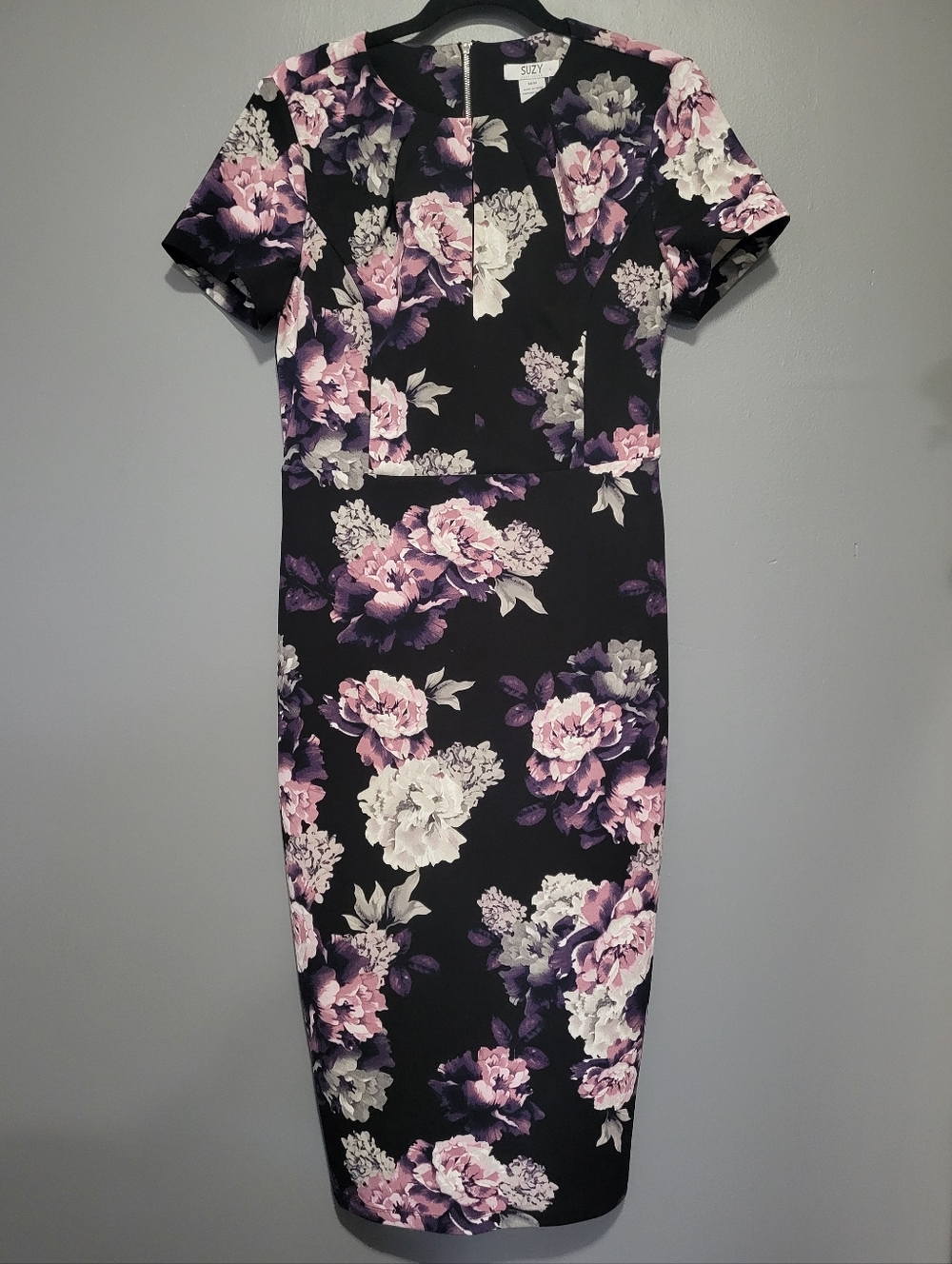 Suzy Sheir Floral Cocktail Dress